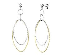 Der Kettenmacher Fantasy Damen Ohrstecker 925/- Sterling Silber 5,6cm Diamantiert mehrfarbig 148220005