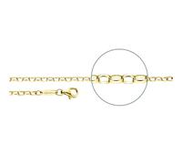 Der Kettenmacher Halskette - Ankerkette Oval Vergoldet - A1G gold