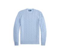Der legendäre Kaschmirpullover mit Zopfmuster L Blue