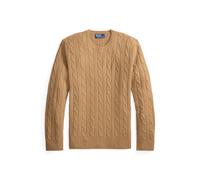 Der legendäre Kaschmirpullover mit Zopfmuster L Tan