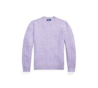 Der legendäre Kaschmirpullover mit Zopfmuster S Purple