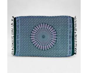 Der Lindwurm Sarong- Mandala dunkelgrün (rosa Mandala)