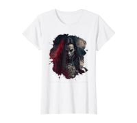 Der unheimliche Vampir der Fantasie Preisgünstiges Grafik-T-Shirt, Damen, Weiß, L