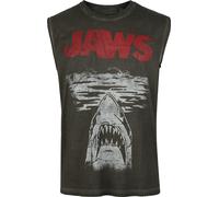 Der weisse Hai Jaws - Poster Tank-Top dunkelgrau in S