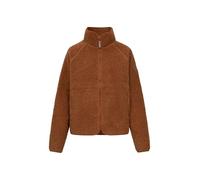 Fleecejacke DERBE "Kuschelby", Damen, Gr. 38, caramel cafè, Obermaterial: 100% Polyester, relaxed fit, Raglanärmel normaler Saum, Jacken Fleecejacke, Kuschelige Fleece Jacke (87302711-38) caramel cafè