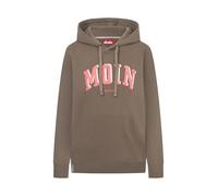 derbe Damen Hoodie MoinMoin - Braun L - GOTS Kapuzenpullover