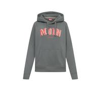 derbe Damen Hoodie Sweater Kapuzenpullover Kapuzensweatshirt MoinMoin, Farbe:Grau, Artikel:-0930 Lava Smoke, Größe:L