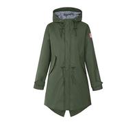 Derbe Traveby Friese Fisher Oliv Damen Regenjacke Oliv Grün 36