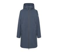 Wintermantel DERBE "Deutholm", Damen, Gr. 46, blau (mood indigo), Obermaterial: 100% Polyester; Füllung: 100% Polyester; Futter: 100% Polyester, Langarm, Mäntel, Moderne Funktionsmaterialien, wasserdi