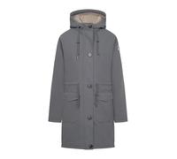 derbe Damen Winterjacke Festholm - Grau 34 - Warm Gefüttert Winterparker Teddy