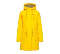 Derbe Winterjacke Friese Festholm 90er Damen Gelb Warm Gefüttert Grau 36