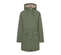 derbe Damen Winterjacke Festholm - Oliv Grün 34 - Warm Gefüttert Winterparker Teddy