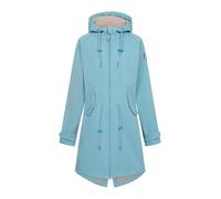 Derbe Friese Island Damen Softshellmantel milky blue/cobblestone 38