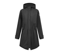 derbe Friese Traveby Plain Damen Regenmantel, Größe:36, Farbe:jet black