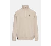 Derbe Halfzip Basic Kippes Herren Beige Sweatshirt GOTS Beige L