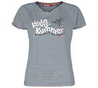 derbe Hamburg Liebeskummer Frauen T-Shirt blau/weiß S