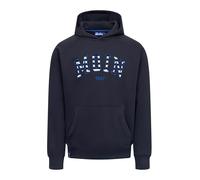 derbe Herren Hoodie Moin Striped - Blau M - GOTS