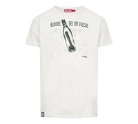 derbe Herren T-Shirt Oberteil Rundhalsshirt Fischbuddel, Farbe:Weiß, Artikel:-023 Off White, Größe:L