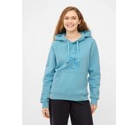 Derbe Hoodie Sturmmöwin Mono Damen Türkis Hellblau Kapuzenpullover GOTS Türkis M