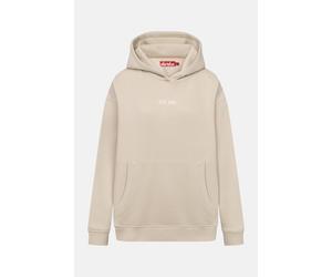 Derbe Hoodie Moin X Damen Beige Kapuzenpullover Beige L