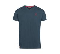 derbe Kurzarm T-shirt Print „Basic Kippes“ Navy 3XL