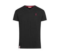 derbe Kurzarm T-shirt Print „Basic Kippes“ Schwarz L