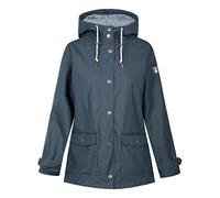 Regen- und Matschjacke DERBE "Pensby" Gr. 40, blau (navy) Damen Jacken Übergangsjacken Wasserabweisend, winddicht, gestreiftes Innenfutter, nachhaltig (35165654-40)