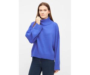 Derbe Rollkragenpullover in Blau - Größe M | Damen Pullover Cardigans