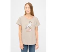 Derbe T-Shirt Sturmmöwin Damen Beige GOTS Organic Beige S