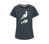 Derbe T-Shirt Sturmmöwin Damen Blau Blau XXL