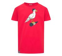 derbe Herren Rundhalsshirt T-Shirt Sturmmöwe, Farbe:Rot, Artikel:-030/010 red/Navy, Größe:L