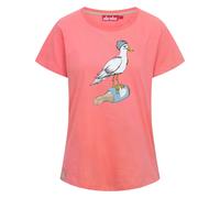 Derbe Sturmmöwin - Damen T-Shirt coral/skyride S