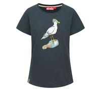 Derbe Sturmmöwin - Damen T-Shirt navy/skyride L