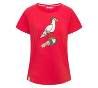 Derbe T-Shirt Sturmmöwin Damen Rot Rot S