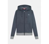 Derbe Sweatjacke Robbenschnute Striped Damen Blau Zip Hoodie Blau