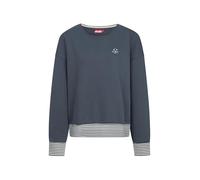 Derbe Sweatshirt Robbenschnute Striped Damen Blau Crewneck Blau XL