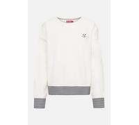 Derbe Sweatshirt Robbenschnute Striped Damen Crewneck GOTS Weiß XXL