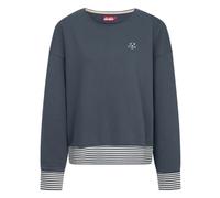Derbe Sweatshirt Robbenschnute Striped Damen Blau Crewneck GOTS Blau S