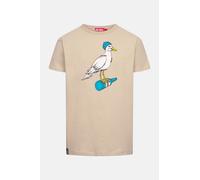 Derbe T-Shirt Sturmmöwe Herren Beige GOTS Organic Beige M