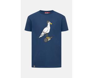 Derbe T-Shirt Sturmmöwe Herren Blau Grau GOTS Organic Blau S