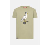 Derbe T-Shirt Sturmmöwe Herren Hellgrün Oliv Grau GOTS Organic Oliv Grün M