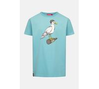 Derbe T-Shirt Sturmmöwe Herren Türkis Hellblau GOTS Organic Türkis L