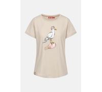 Derbe T-Shirt Sturmmöwin Damen Beige GOTS Organic Beige L