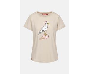Derbe T-Shirt Sturmmöwin Damen Beige GOTS Organic Beige L