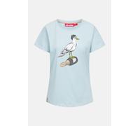 Derbe T-Shirt Sturmmöwin Damen Hellblau Blau XS