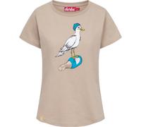 Derbe T-Shirt Sturmmöwin Women cobblestone/haw ocean - Größe XL