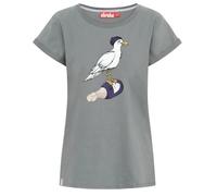 Derbe T-Shirt Sturmmöwin Women lava smoke - Größe M