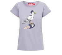 Derbe T-Shirt Sturmmöwin Women lavender gray - Größe S