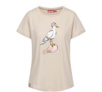Derbe T-Shirt Sturmmöwin Damen Beige GOTS Organic Beige L