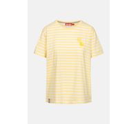 Derbe T-Shirt What The Duck Damen Gelb Streifenshirt GOTS Organic Gelb XXL